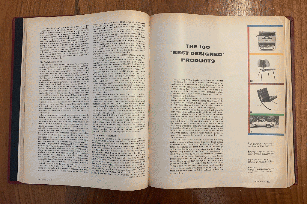 Pages show the original list in the April 1959 issue of Fortune.